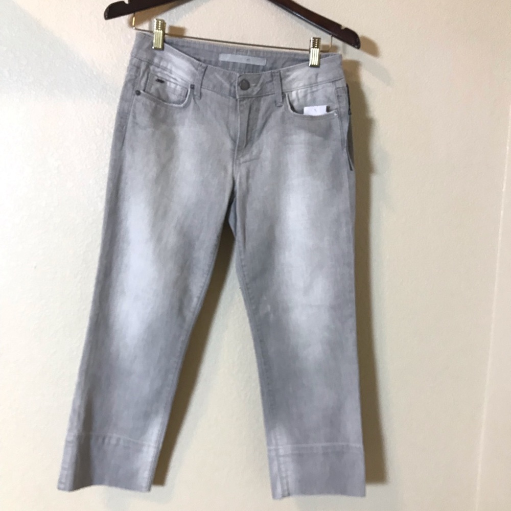 Joe’s Jean’s Capri Gray Hem Kicker Pants Jeans new